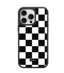 ArtsEvo VitaGuard Series Case, Advanced Printing Technology, 360° All-Round Protection with Unmatched Shockproof Defense, 500+ Designer - Blackwhite Checkboard