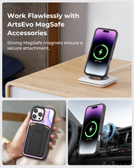 ArtsEvo VitaGuard Series Case, Compatible with MagSafe, Advanced Printing Technology, 360° All-Round Protection with Unmatched Shockproof Defense - Dinosaur