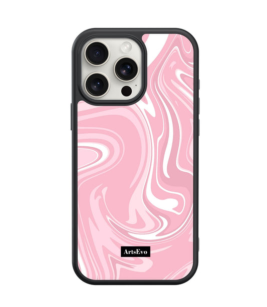 ArtsEvo VitaGuard Series Case, Advanced Printing Technology, 360° All-Round Protection with Unmatched Shockproof Defense, 500+ Designer - Babypink Marble