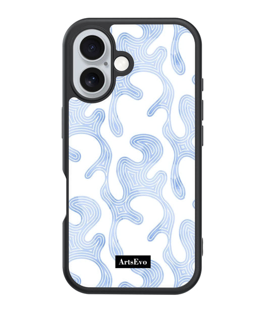 ArtsEvo VitaGuard Series Case, Advanced Printing Technology, 360° All-Round Protection with Unmatched Shockproof Defense, Abstract Blue