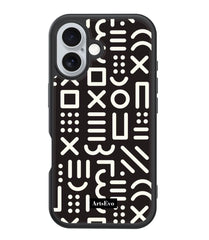 ArtsEvo VitaGuard Series Case, Advanced Printing Technology,360° All-Round Protection with Unmatched Shockproof Defense, 500+ Designer - Black Line Art