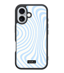 ArtsEvo VitaGuard Series Case, Advanced Printing Technology,  360° All-Round Protection with Unmatched Shockproof Defense, 500+ Designer - BlueandWhite Stripe