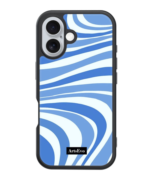 ArtsEvo VitaGuard Series Case, Advanced Printing Technology, 360° All-Round Protection with Unmatched Shockproof Defense, 500+ Designer - Blue Stripe