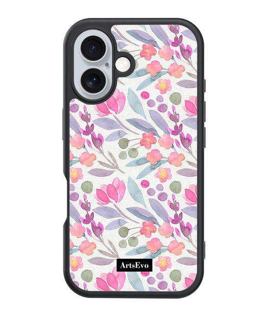 ArtsEvo VitaGuard Series Case, Advanced Printing Technology, 360° All-Round Protection with Unmatched Shockproof Defense, 500+ Designer - Cute Floral