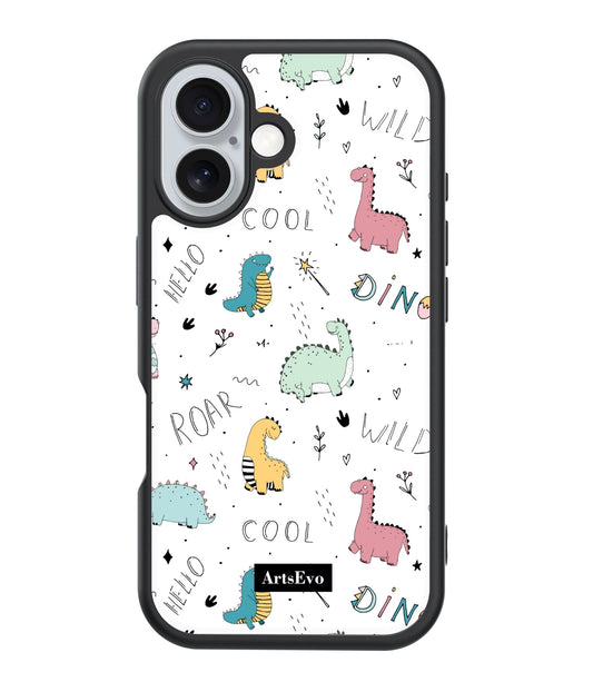 ArtsEvo VitaGuard Series Case, Advanced Printing Technology, 360° All-Round Protection with Unmatched Shockproof Defense, 500+ Designer - Dinosaur