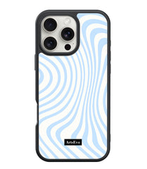 ArtsEvo VitaGuard Series Case, Advanced Printing Technology,  360° All-Round Protection with Unmatched Shockproof Defense, 500+ Designer - BlueandWhite Stripe