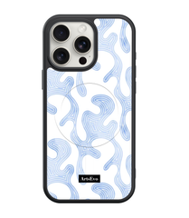 ArtsEvo VitaGuard Series Case, Compatible with MagSafe, Advanced Printing Technology, 360° All-Round Protection with Unmatched Shockproof Defense - Abstract Blue