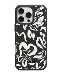 ArtsEvo VitaGuard Series Case, Compatible with MagSafe, Advanced Printing Technology, 360° All-Round Protection with Unmatched Shockproof Defense - Dark Floral