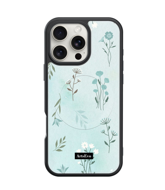 ArtsEvo VitaGuard Series Case, Compatible with MagSafe, Advanced Printing Technology, 360 All-Round Protection with Unmatched Shockproof Defense - Ditsy Floral